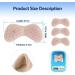 Premium Leather Heel Pads Inserts for Shoes - 4 Pieces (Beige) | Prevent Heel Pain, Rubbing & Blisters - Unisex Cushions for Improved Shoe Fit - Buy Online on GoSupps.com