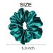 6 Pack Green Satin Silk Hair Scrunchies - Soft Hair Ties for Women & Girls - Buy Online on GoSupps.com