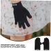 Housoutil 1 Pair Uv Gloves Half Finger Gloves Touchscreen Gloves Fingerless Manicure Gloves Summer Sunblock Gloves Outdoor Hiking Gloves Sun Gloves Women's Girl Fabric Skin Care Products 19.5x8cm Black - Buy Online on GoSupps.com