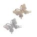 Butterfly hair clips sparkling aesthetic gold and silver hair clips butterfly metal crocodile hair needles rhinestones hair clip for girls and women