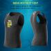 Men's 2mm Premium Neoprene Wetsuit Vest - Sleeveless Surfing, Canoeing, Scuba Diving - Black, Size Large - Buy Online on GoSupps.com