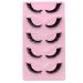 Fuchs Cat Eye Eyelashes - 5 Pairs | Natural L Curl Effect | 7-13mm Dense & Whispering Fox Eye Lashes - Buy Online on GoSupps.com
