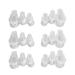 3 Pairs Hammertoe Corrector Transparent Silicone Soft Hammer Toe Crest Pad with 2 Separator Loops for Overlapping and Mallet Toes