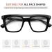 Eyekepper 4-Pack Design Reading Glasses for Women & Men - Stylish Square Readers 2.0x Magnification International Shipping Available - Buy Online on GoSupps.com