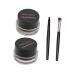 Balacoo 2pcs Waterproof Eyeliner Gel Waterproof Suit Eyeliner and Eyebrow Liquid Eyeliner Cosmetic Lasting 1 count (Pack of 1) As Shown