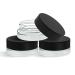 (90 Pack) 7ml Low Profile Thick Glass Containers with Black Lids - Jars for Oil, Lip Balm, Wax, Cosmetics Clear Glass with Black Lid