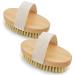 Dry Brushing Body Brush  2 PCS Natural Bristle Dry Skin Exfoliating Brush Body Scrub to Removes Cellulite & Dead Skin  Improves Lymphatic Functions  Stimulates Blood Circulation  Tightens Skin