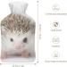 Hedgehog Cute Hot Water Bottle with Plush Cover - Hand Warmer for Adults & Children | 26.5x15.3cm - International Shipping Available - Buy Online on GoSupps.com