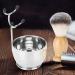 3-in-1 Shaving Brush Stand Set | Complete Shaving Kit with Soap Bowl & Stainless Steel Holder | Perfect Gift for Men - Buy Online on GoSupps.com