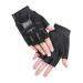 Integkoos children racing bike gloves half -finger MTB bicycle gloves roller skate feasting anti -slip training gloves short sports gloves fingerless ride fishing golf gloves for young girls m black
