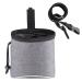 YOOSSO treat for dogs dog training feed bag dog snack bags Multifunctional feed bag with faecal bag dispensable belt (gray)