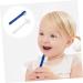 Angoily Double-Headed Toothbrush for Prosthesis Cleaning | Dual-Sided Brush for False Teeth & Dentures | Small Plastic Cleaning Tool - Buy Online on GoSupps.com