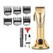 Hair Clippers Hair Clipper Professional Personal Care Barber Trimmer For Men Shaver LCD Rechargeable Metal Electric Base Salon Gold