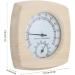 Psytfei Sauna Thermometer Hygrometer - Premium Wooden Thermo Hygrometer for Sauna Room & Bathroom Accessories - Buy Online on GoSupps.com