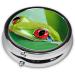 Tree Frog Baby Mini Round Pill Box | 3 Compartment Travel Pill Organizer | Portable Medicine Case for Home & Office - Buy Online on GoSupps.com
