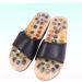 FRCOLOR 1 Pair Massage Slippers Foot Massager Shoe Men Slide Sandals Mens House Slippers Men s Sandals Man Sandals House Shoes for Men Shoes Sandals Mat Wooden Agate Leisure Shoes 38 EU Black - Buy Online on GoSupps.com