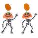 Feyley Halloween Cartoon Acrylic Earrings - Ghost Pumpkin Skull Dangle Jewelry Gift for Women & Girls | International Shipping - Buy Online on GoSupps.com
