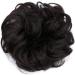 Women Messy Hair Scrunchy Scrunchie Bun Up Do Hair Piece Hair Ribbon Ponytail Hair Extensions Wavy Messy Dark Brown - Buy Online on GoSupps.com