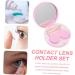 Partykindom Contact Lens Container - Glitter Lens Organizer & Suction Cup Storage Box - Perfect for International Shipping - Buy Online on GoSupps.com