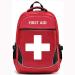 Camoredy First Aid Bag Empty Red Emergency Medical Backpack First Responder Trauma Bag Waterproof Multi-Pocket for Traveling Field Trips Camping Hiking Scout Troop Childcare Essentials for Vacation 1-white