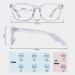 Maxjuli Blue Light Blocking Glasses for Women Men - A1 Transparent Computer Reading/Gaming/TV/Phones - Buy Online on GoSupps.com