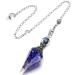 BACTIM Lapis Lazuli Healing Stones and Crystals Dowsing Pendulum Healing Crystal Points Gemstone Pendulum Scrying Dowser Reiki Crystals Resin Chip Stone Divination Wicca Crystal Therapy Meditation