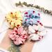 Strawberry Printed Hair Scrunchies Set - 4 Cute Elastic Ponytail Holders for Women - Buy Online on GoSupps.com
