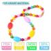 BPA Free Silicone Baby Teething Necklace for Nursing Moms - Flat Beads Chewable Baby Teether Toy - Buy Online on GoSupps.com