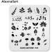 Alexnailart Nail Art Stamping Plates Image Template Nature Plant Leaf Pattern Design Stamper Nail Art DIY Print Manicure Nail Art Stencil Tools NA035 - Buy Online on GoSupps.com