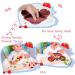 Vicloon Baby Silicone Suction Plate - Non Slip Toddler Divided Plate for Self Feeding Training | Baby Weaning Plate for Highchairs - Rose Red - Buy Online on GoSupps.com