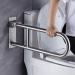 Bathroom Grab Bar Safety Support Rail 24-Inch Shower Grab Bar Brushed Nickel Safety Support Handrail for Bathroom Sturdy Base Fol - Buy Online on GoSupps.com