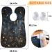 Starry Night Beard Bib Apron - Men's Beard Hair Catcher Perfect Father's Day & Anniversary Gift with 2 Suction Cups - Buy Online on GoSupps.com
