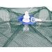 Goture Portable Folded Fishing Net with 12 Holes and 100 Feet Rope - Ideal for Catching Fish, Shrimp, Minnows, Crayfish, and Crabs - Buy Online on GoSupps.com