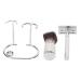 Jauarta Manual Beard Trimmer Holder Set | Professional Alloy & Nylon Brush for Grooming - Ships Internationally - Buy Online on GoSupps.com
