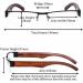 Buy SHINU+2.50 Computer Reading Glasses for Men | Blue Light Blocking Wooden Frame | International Shipping Available - Buy Online on GoSupps.com