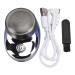 Mini Electric Shaver for Men Small Portable Electric Beard Trimmer USB Rechargeable Waterproof Electric Beard Trimmer for Beard Hair and Body Grooming (Purple)