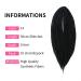 DSOAR 20 Double Ended Synthetic Dreadlocks - 10 Strands/Pack Soft Crocheted Braided Hair Extensions for Reggae & Hip-Hop Style Black 1# - Buy Online on GoSupps.com