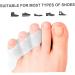 Silicone Toe Stretchers & Protectors Set - 24 pcs Bunion Guard & Separator Armor for Bunions & Bunionettes - White & Pinky Small Toe Separators by Skinx (6x2x0.6cm) - Buy Online on GoSupps.com