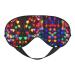 Romantic Reds Heart Print Unisex Sleep Mask Double-Sided Eye Mask Ideal for Sound Sleep and Skin Care Black