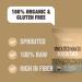 Sun & Seed Organic Sprouted Rolled Oats 250g - Vegan Source of Fiber & Protein - Raw & Natural - Buy Online on GoSupps.com