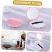 FRCOLOR 4 Sets Powder Puff Storage Box | Blusher & Foundation Case | DIY Makeup Powder Organizer | Portable Empty Powder Cases in Pink & Black - 7.5x7.5x1cm - Buy Online on GoSupps.com