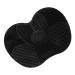 Rongweiwang Silicone Constitutional Cleaning Matte Constitutional Bush Matt Make-up Brush-up Pad Cosmetics Brush Cleaning Scrubber Black