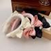 TQUXNGA Sweet Ballet Bowknot Plush Headband for Women Girls Furry Princess Hair Hoop Elegant Hair Styling Tool Beige - Buy Online on GoSupps.com