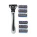 6PCs razor for men double edge security razors classic manual razors safety razors razor grip male facial cleaning tools
