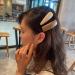 Hair Clips PU Leather Hair Clip Sponge Padded Barrette Solid Thick Hairpin Women Hair Snap Korean Style Headwear Blue Hair Clips (Size : Milk white 2) - Buy Online on GoSupps.com