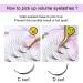 Nagaraku 320pcs Volume Eyelash Extensions - 6D 0.07mm C Curl Premade Fans Narrow Stem 10mm 16 Rows - Shop Internationally! - Buy Online on GoSupps.com