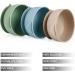 Pandaear 3 Pack Silicone Baby Bowls with Suction Cup | BPA-Free Soft Silicone Children's Feeding Bowls (Blue/Brown/Green) - Buy Online on GoSupps.com