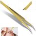 Buy Figette Eyelash Extension Tools | Professional Stainless Steel Curved & Straight Tweezers for False Eyelashes - International Shipping - Buy Online on GoSupps.com