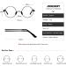 Monond HlpiAMok SPPRANDOM Yasirona Light Blocking Glasses Retro Circle Eyeglasses Round Computer Reading Glasses (Gold) - Buy Online on GoSupps.com