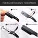 Professional Straight Edge Razor Kit - 20 Double-Edged Blades | Stainless Steel Barber Shaver for Close Shaving - Black/Gold - Buy Online on GoSupps.com